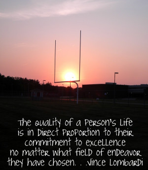 FOOTBALL . . .Vince Lombardi Quote
