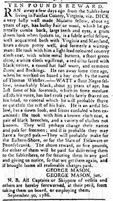 George Mason's Views on Slavery