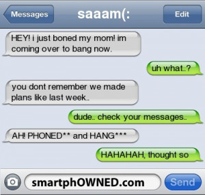 SmartphOWNED Funny Texts