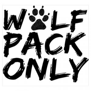 CafePress > Wall Art > Posters > Wolfpack Only (Hangover 2) Poster