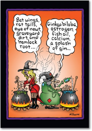 Witch Brew Naughty Humorous Halloween Paper Card Nobleworks