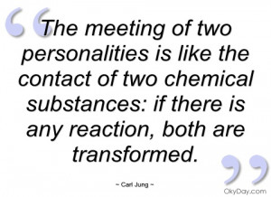 the meeting of two personalities is like