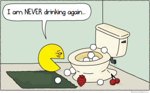 Pacman after a rough night – I am never drinking again – comic