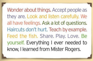 , Mr Rogers Quotes, Books Learning Quotes Lif, Mister Rogers ...