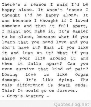 Happy alone quote