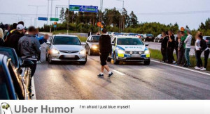 Swedish police participating in illegal street racing. The police won ...
