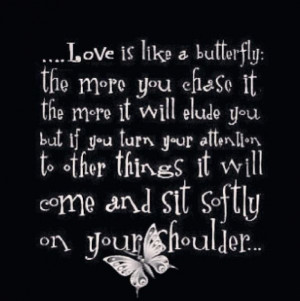 Serendipity ~love butterflies & so true