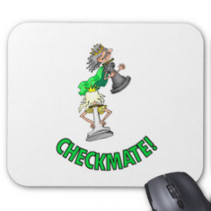 Checkmate Chess pieces brainy board game Mouse Pad