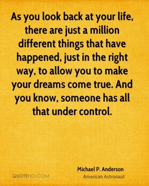 Michael P. Anderson Dreams Quotes