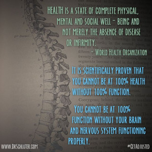 ... nervous system! #GetAdjusted #Chiropractic http://www.DrSchluter.com