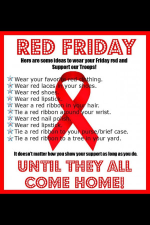 RED Friday Ideas :)