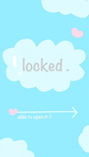 Cute iPhone Lock Screen