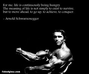 arnold schwarzenegger wise quote workout w