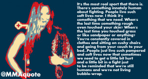 Ronda Rousey makes a very well-spoken point about fighting and ...