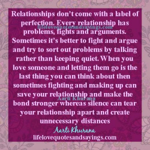 All Relationships Have Their Own Problems.