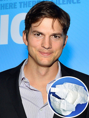 Ashton Kutcher is not messing around about diaper duty. Plus, more ...