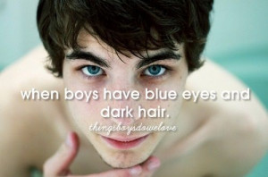 and when boys have blond hair and brown eyes!! It's really hot ...