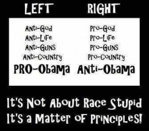 It's not about race stupid. It's a matter of PRINCIPLES!