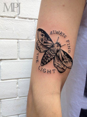 find the lightQuotes Tattoo, Trav'Lin Lights, Tattoo Inspiration, Moth ...