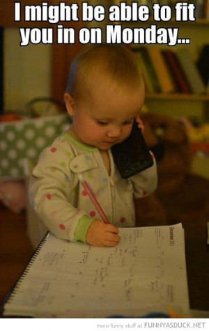 kid baby boy phone fit you in monday funny pics pictures pic picture ...