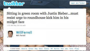 Will Ferrell trolls Justin Bieber