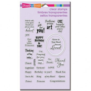 Stampendous Stamps Royal Heart Quotes Perfectly Clear Stamps