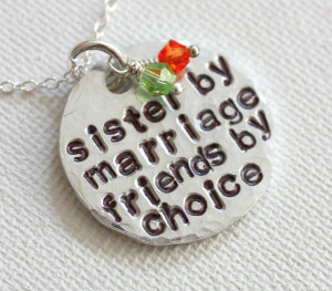 Sister In Law Quotes For Facebook Sister in law necklace,