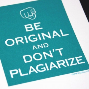 be original & don’t plagiarize card by dippylulu }