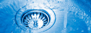 water going down the drain