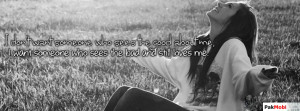 Quotes And Sad Girl facebook Cover