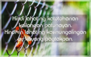 Tagalog Quotes Katotohanan...