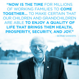 Now is the time for millions of working families to come together ...