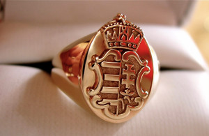 Hungarian Coat Of Arms 14k Mans Ring By Enikodesign On Etsy picture