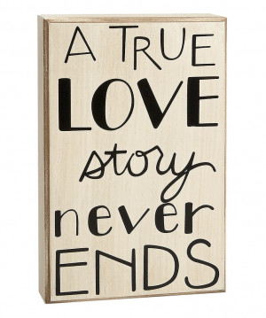 White & Black 'Love Story' Plaque @Bertha Ramirez