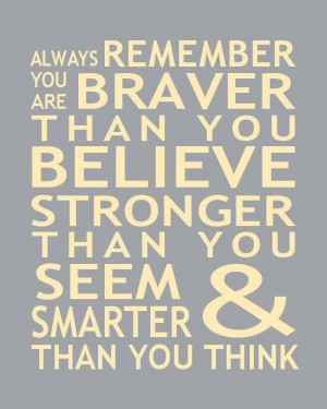 Print Christopher Robin Pooh Quote You Are Smarter Than You Think ...