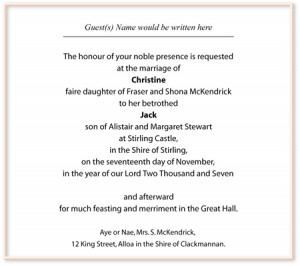 Wedding Invitation Wording Samples