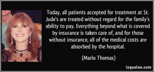 Today All Patients Accepted For Treatment At St Judes Are Treated