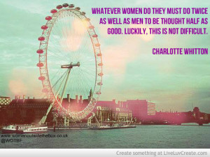 Women Outside The Box Charlotte Whitton Empowerment Quote