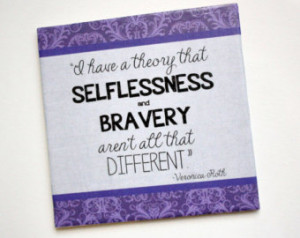 Veronica Roth, Divergent quote decorative tile.. 