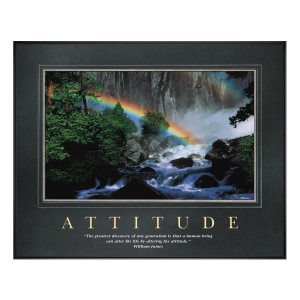 Attitude Rainbow Motivational Poster (734895)