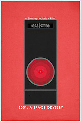 ... computer movie poster kubrick space science stanley hal odyssey 9000