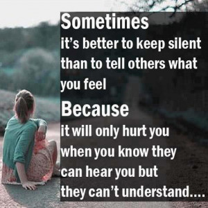 Sometimes It's Better To Keep Silent