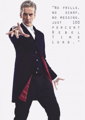 Peter Capaldi quote about the Doctor's new costume.