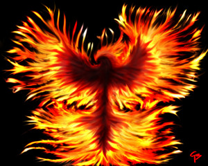 Phoenix Bird Rising Out Of Ashes Rise anew by kerberos-of-hades