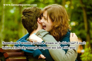 Spend my life with you i am lucky image quotes and sayings