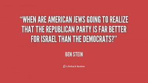 When are American Jews going to realize that the Republican Party is ...