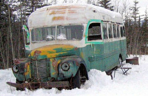 The transit bus that Christopher McCandless died in