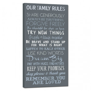 Family House Rules Quotes, Sayings Custom, Lyrics, Vows, Biblical ...