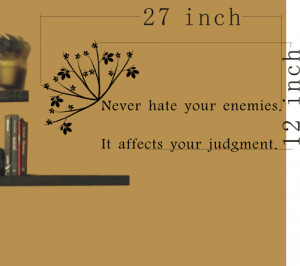 Never Hate Your Enemies ~ Father Quote