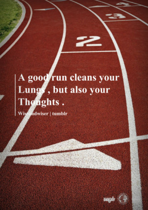 ... Things #842: A good run cleans your lungs, but also your thoughts